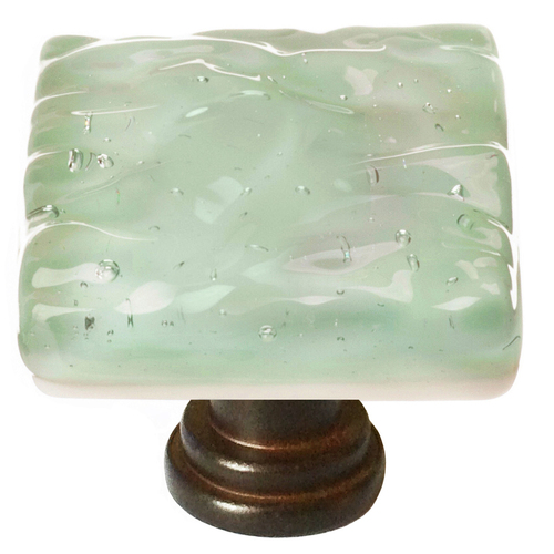 Sietto K-201-ORB Glacier Spruce Green Knob with Oil-Rubbed Bronze Base