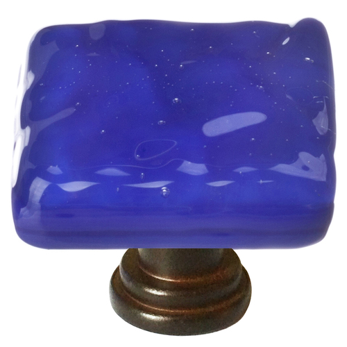 Sietto K-221-ORB Glacier Cobalt Knob with Oil-Rubbed Bronze Base