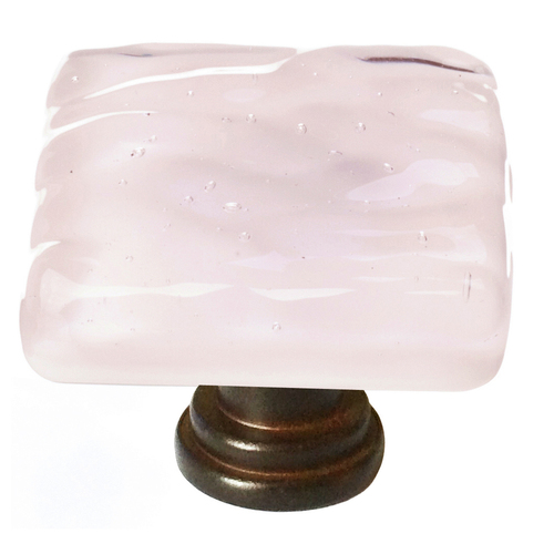 Sietto K-228-ORB Glacier Rose Knob with Oil-Rubbed Bronze Base
