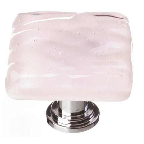 Sietto K-228-PC Glacier Rose Knob with Polished Chrome Base