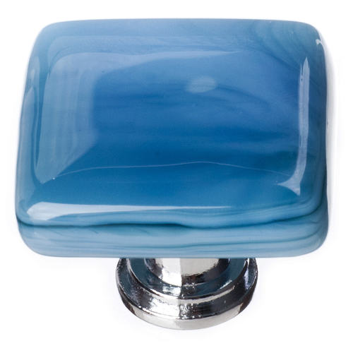 Sietto K-303-PC Cirrus Marine Blue Knob with Polished Chrome Base
