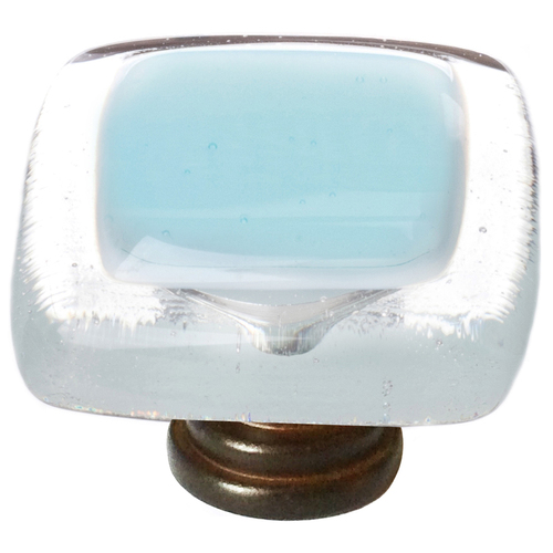 Sietto K-702-ORB Aqua Reflective Knob with Oil Rubbed Bronze Base