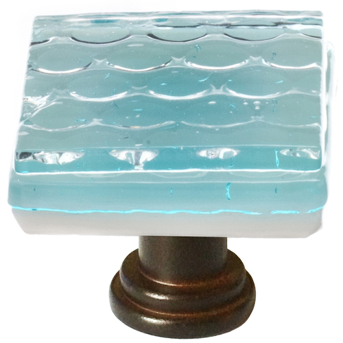 Sietto K-901-ORB Aqua Honeycomb Knob with Oil Rubbed Bronze Base