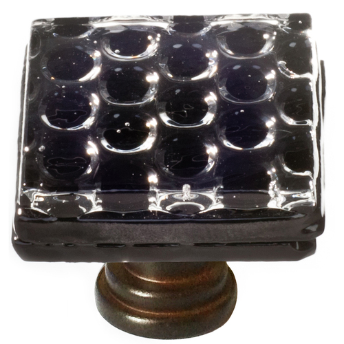Sietto K-902-ORB Honeycomb Black Knob with Oil-Rubbed Bronze Base