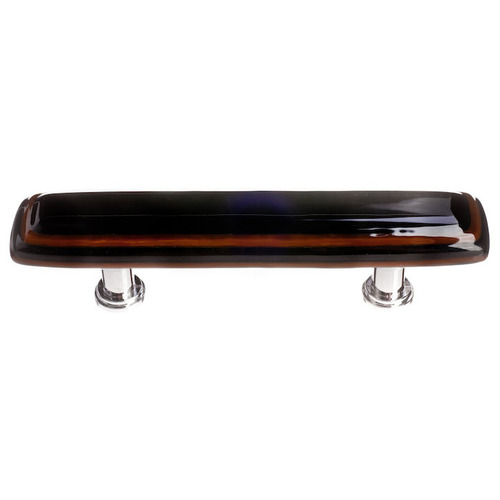 Sietto P-101-ORB Stratum Woodland Black Pull with Oil-Rubbed Bronze Base