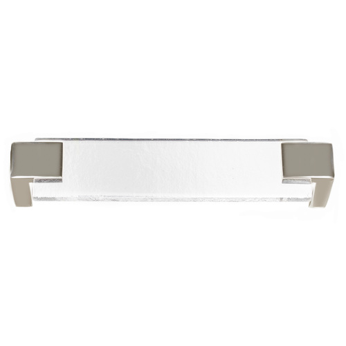 Sietto P-1200-PN Affinity 6 Clear Pull with Polished Nickel Base