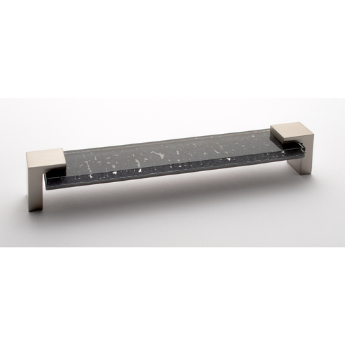 Sietto P-1202-8-SN Affinity 8 Pull, Slate Gray with Satin Nickel Base