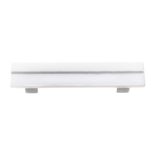 Sietto P-1400-SN Bandwidth White Pull with Gray Stringer and Satin Nickel Finish