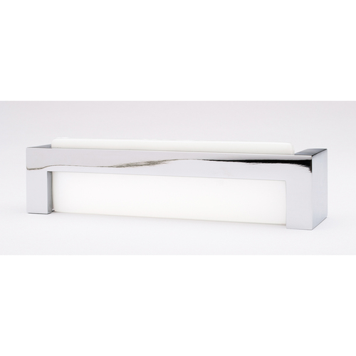 Sietto P-1801-PC Skyline White Pull with Polished Chrome Base