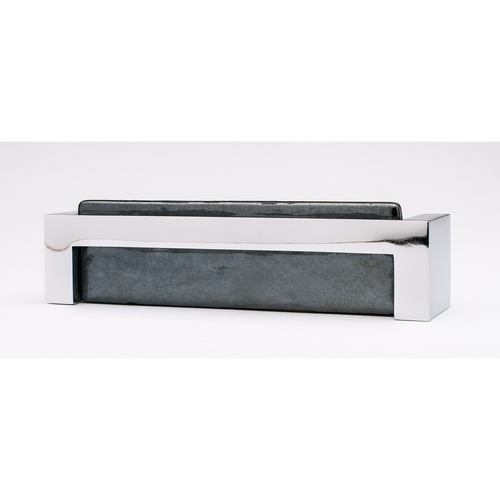 Sietto P-1802-PC Skyline Irid Black Pull with Polished Chrome Base