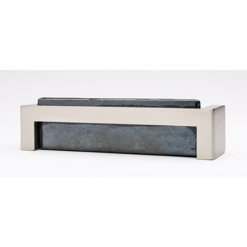 Sietto P-1802-SN Skyline Irid Black Pull with Satin Nickel Base