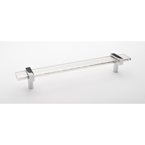 Sietto P-1900-9-PC Adjustable Clear Pull with Polished Chrome Base