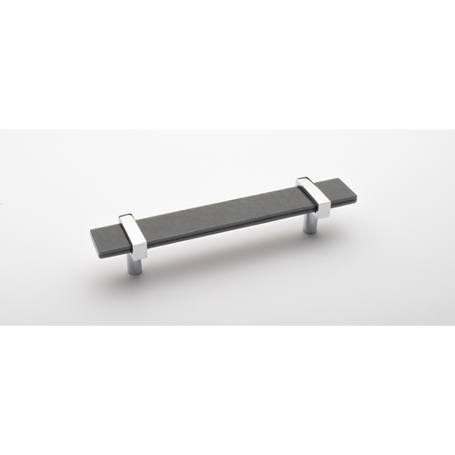 Sietto P-1902-7-PC Adjustable Slate Gray Pull with Polished Chrome Base