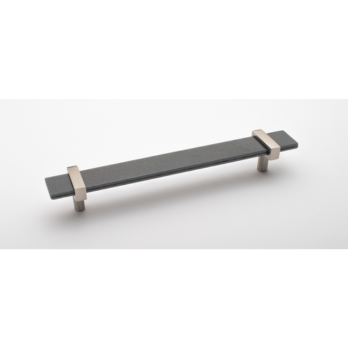 Sietto P-1902-9-SN Slate Gray Adjustable Pull with Satin Nickel Base