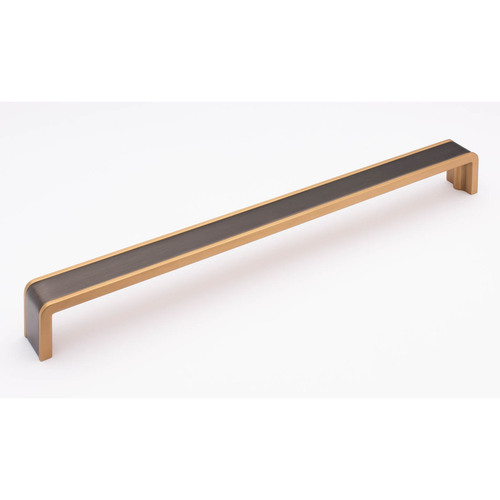 Sietto P-2000-12-G-SB Fusion 12 Gunmetal Pull with Satin Brass Accents