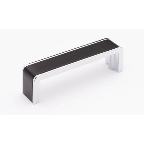 Sietto P-2000-4-MB-PC Fusion 4 Matte Black Pull with Polished Chrome