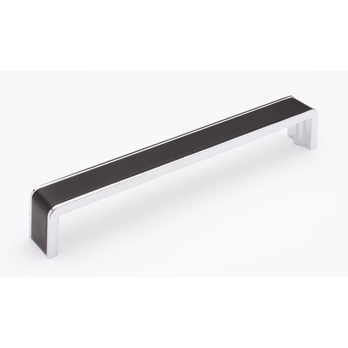 Sietto P-2000-8-MB-PC Fusion 8 Matte Black Pull with Polished Chrome