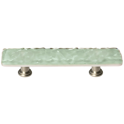 Sietto P-201-SN Glacier Spruce Green Pull with Satin Nickel Base