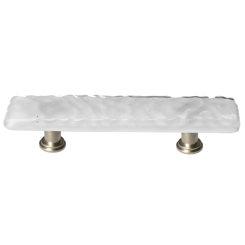 Sietto P-204-SN Glacier Blue-Gray Pull with Satin Nickel Base