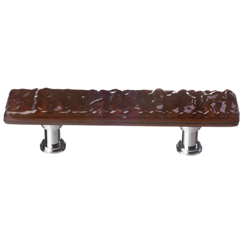 Sietto P-209-PC Glacier Woodland Brown Pull with Polished Chrome Base