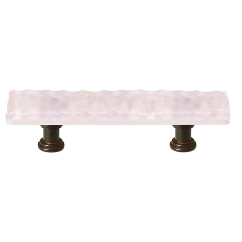 Sietto P-228-ORB Glacier Rose Pull with Oil-Rubbed Bronze Base