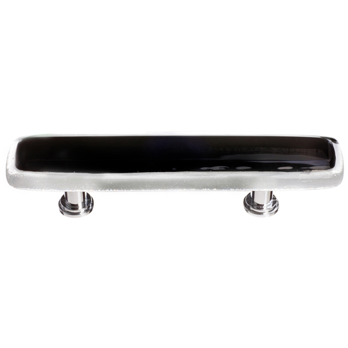 Sietto P-700-PC Reflective Black Pull with Polished Chrome Base