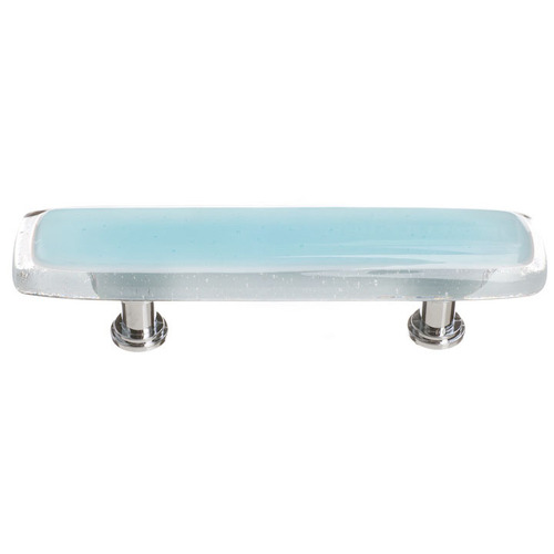 Sietto P-702-SN Aqua Reflective Pull with Satin Nickel Base