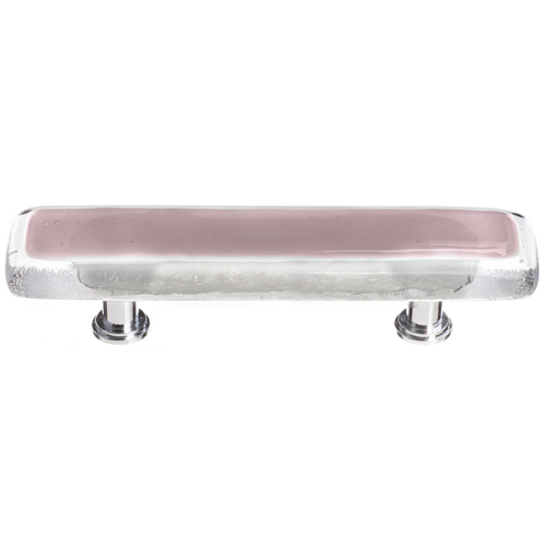 Sietto P-718-PC Purple Reflective Pull with Polished Chrome Base