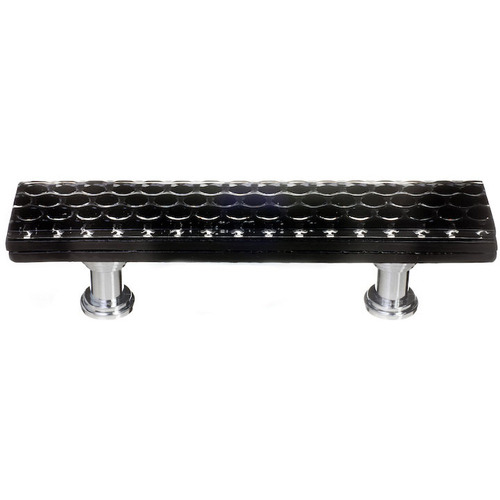 Sietto P-902-ORB Honeycomb Black Pull with Oil-Rubbed Bronze Base