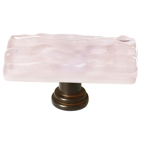Sietto SLK-228-ORB Skinny Glacier Rose Long Knob with Oil-Rubbed Bronze Base
