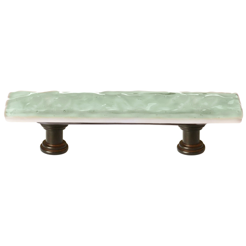 Sietto SP-201-ORB Skinny Glacier Spruce Green Pull with Oil-Rubbed Bronze Base