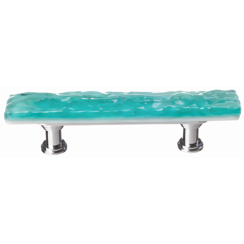 Sietto SP-207-PC Glacier Aqua Skinny Pull with Polished Chrome Base