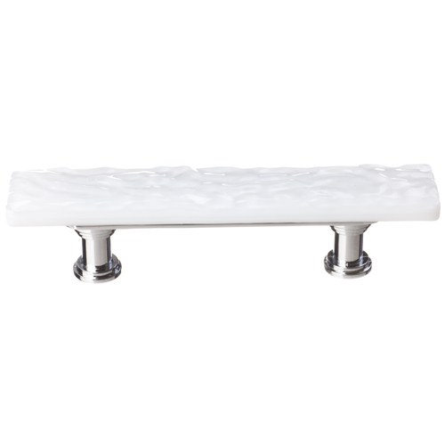 Sietto SP-212-PC Glacier White Skinny Pull with Polished Chrome Base