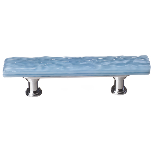 Sietto SP-215-PC Skinny Glacier Powder Blue Pull with Chrome Base