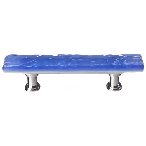 Sietto SP-219-PC Skinny Glacier Sky Blue Pull with Polished Chrome Base