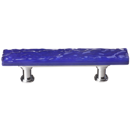 Sietto SP-221-PC Skinny Glacier Cobalt Pull with Polished Chrome Base
