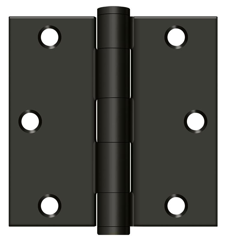 Deltana S35HD10B HD Value Choice for Indoor Applications Steel 3 1/2-Inch x 3 1/2-Inch Square Hinge