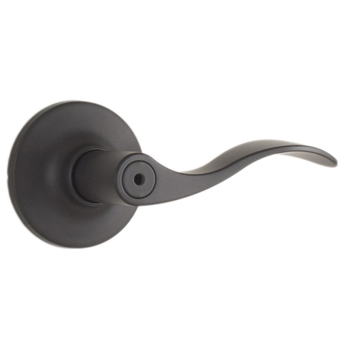 Weslock 00210X2X2FR20 New Haven Privacy Lock, Adjustable Latch, Matte Black Finish