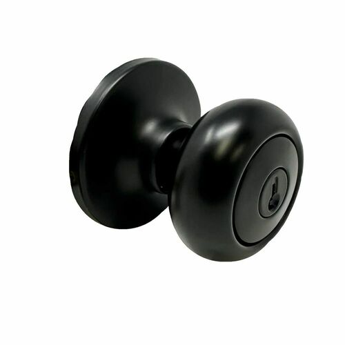 Weslock 00240S2S2FR23 Salem Entry Lock, Adjustable Latch, Full Lip Strike, Matte Black Finish