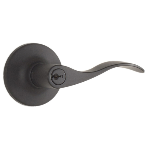Weslock 00240X2X2FR22 New Haven Entry Lock, Adjustable Latch, Keyed Alike, Matte Black Finish
