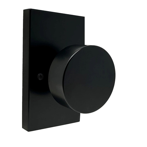 Weslock 0090542--0020 Mesa Half Dummy Knob Lock - Matte Black Finish
