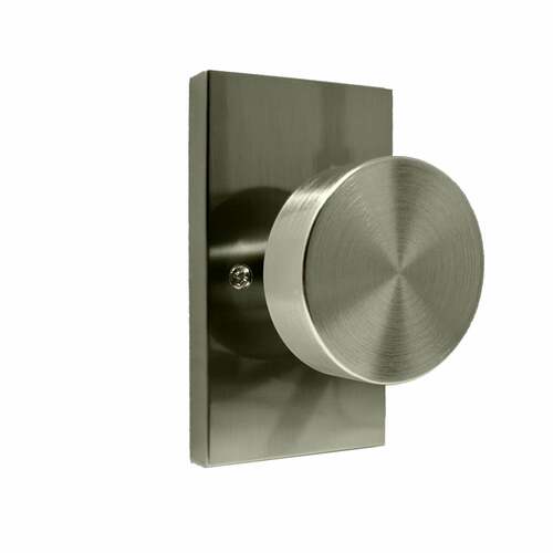 Weslock 009054N--0020 Mesa Satin Nickel Half Dummy Knob with Rectangular Rose