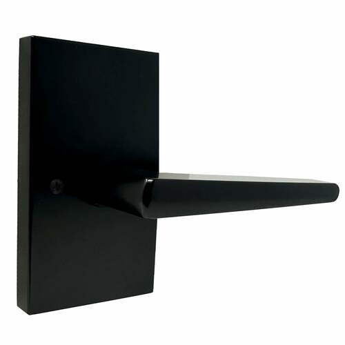 Weslock 0090572--0020 Philtower Matte Black Half Dummy Lever with Rectangular Rose