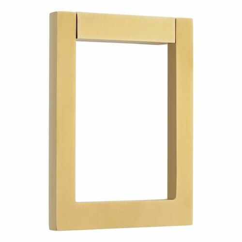 Baldwin 0183044 Contemporary Square Door Knocker - Satin Brass Finish