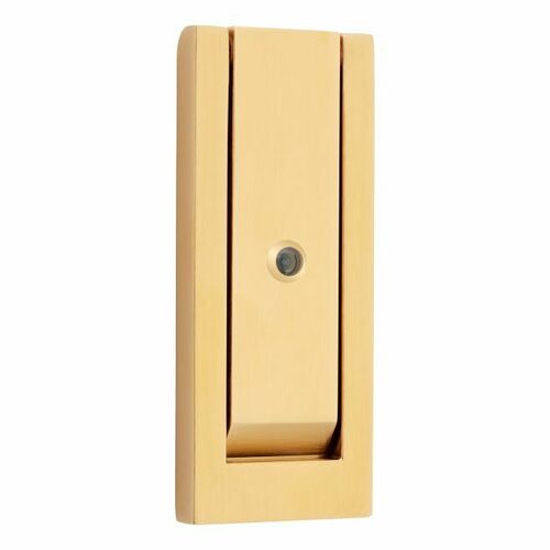 Baldwin 0185044 Satin Brass Modern Door Knocker with Lifetime Finish