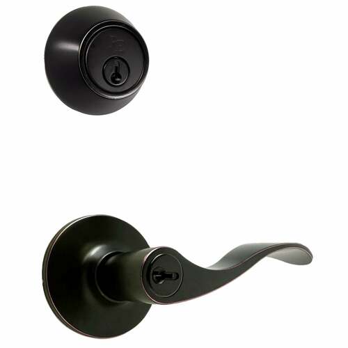 Weslock 02271X1X1FR22 New Haven Keyed Entry Single Cylinder Deadbolt KA2, Oil Rubbed Bronze