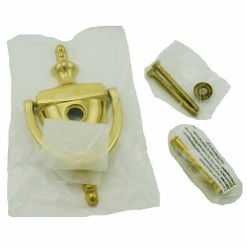 Ives 0231252U605 Brass Door Knocker with U701 UL Viewer - Bright Finish