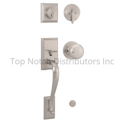 Weslock 02830-NSNFR2D Mercy Single Cylinder Handleset, Salem Trim, Satin Nickel Finish