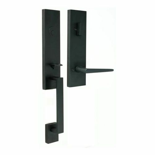 Weslock 02875-2720020 Leighton Dummy Handleset with Philtower Lever, Matte Black Finish