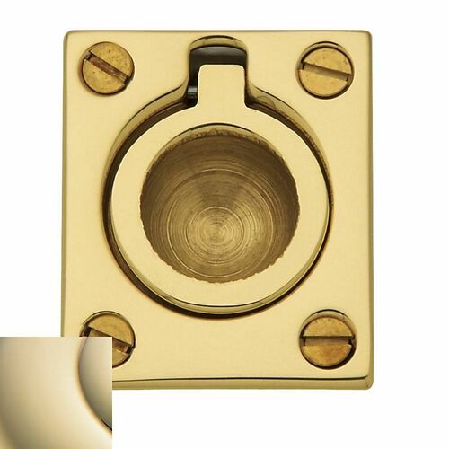 Baldwin 0392003 Flush Pull Brass Finish - Lifetime Warranty